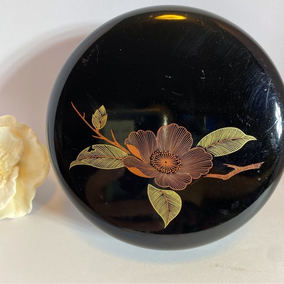 Japanese Floral Black Decorative jewelry box - Picture 1 of 10